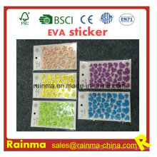 Etiqueta adesiva da parede da espuma de EVA das letras e etiqueta feita sob encomenda de EVA